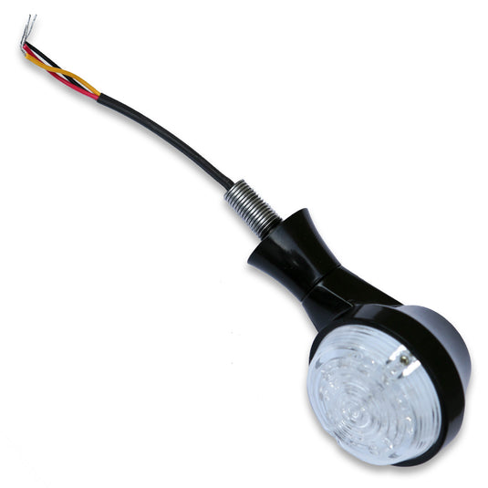 LED TURN SIGNAL AMBER UNIV BLACK PR B13-2503B image 1