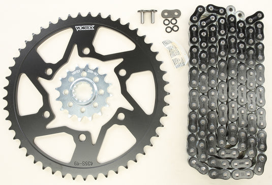 SPROCKET/CHAIN KIT STL/STL 16/49T SIL RX3 520-120L BLK CK6364 image 1