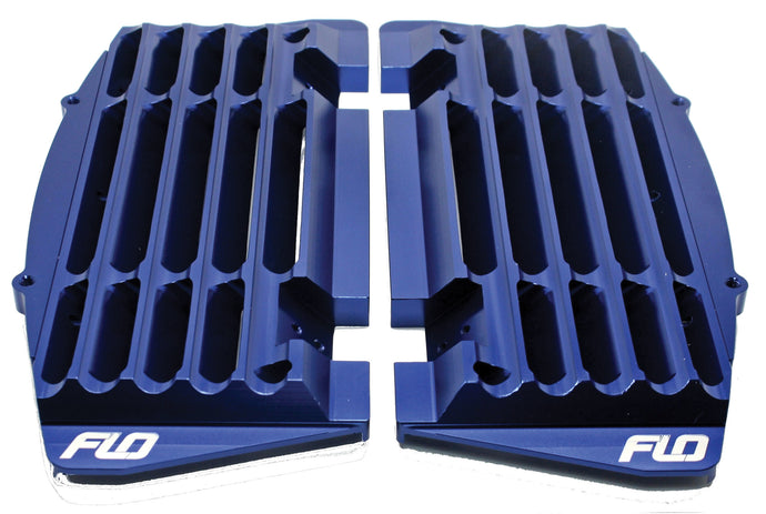 HIGH FLOW RADIATOR BRACES BLUE FLO751BLU image 1