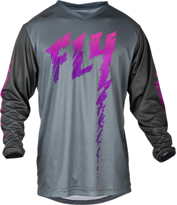 YOUTH F-16 JERSEY GREY/CHARCOAL/PINK YL 377-220YL image 1