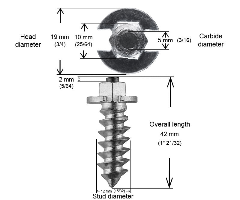 Load image into Gallery viewer, 1 9/16&quot;-40MM SHOULDER STUDS QTY 1000 SS-401000 image 2
