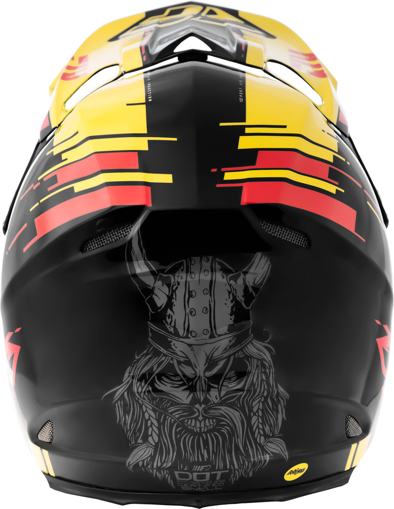 Load image into Gallery viewer, F2 CARBON PIECK REPLICA HELMET YELLOW/RED/BLACK XL 73-4098-8-X image 3

