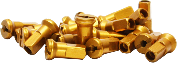 SPOKE NIPPLES GOLD 98-611G image 1