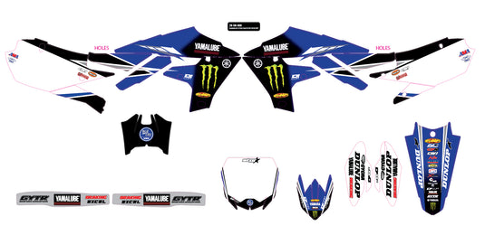 2018 STAR RACING YAMAHA YZF450 '18 COMPLETE GRAPHIC KIT 20-50-488 image 1