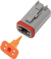 4-WIRE GREY DEUTSCH PLUG & WDGLCK HD