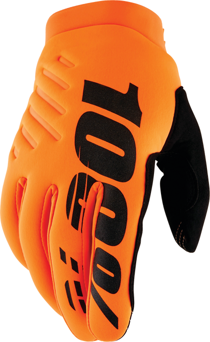 BRISKER YOUTH GLOVES FLUO ORANGE/BLACK XL 10004-00007 image 1