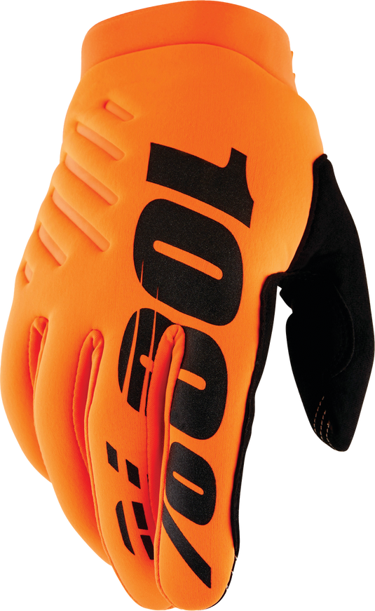 BRISKER YOUTH GLOVES FLUO ORANGE/BLACK XL 10004-00007 image 1