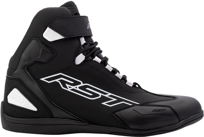 SABRE MOTO SHOE CE BOOT BLACK / BLACK / WHITE  SZ 8 103053BLK-41 image 1