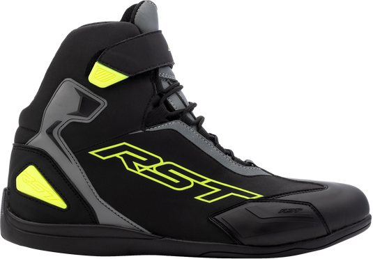 SABRE MOTO SHOE CE BOOT BLACK / GREY / FLO YELLOW  SZ 103053F.YEL-46 image 2