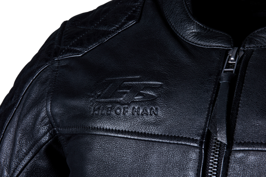 IOM TT HILLBERRY 2 CE JACKET BLACK LEATHER XL 103157BLK-46 image 2