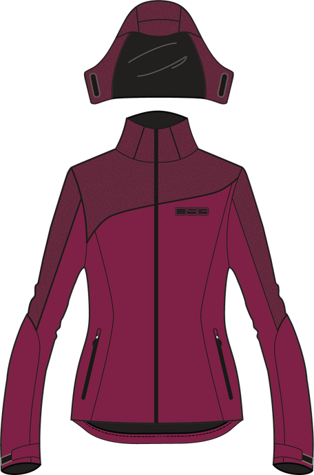 MALEA SOFTSHELL JACKET GARNET HEATHER MD 52140 image 1