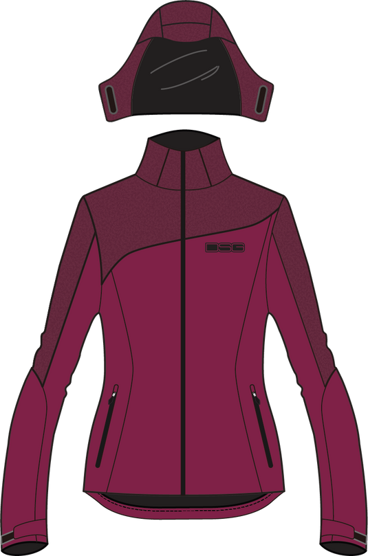 MALEA SOFTSHELL JACKET GARNET HEATHER MD 52140 image 1