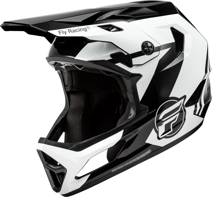 YOUTH RAYCE HELMET BLACK/WHITE/GREY YL 73-3609YL image 1