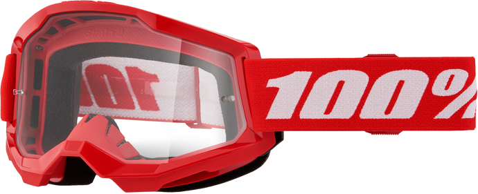 STRATA 2 GOGGLE RED CLEAR LENS 50027-00018 image 1