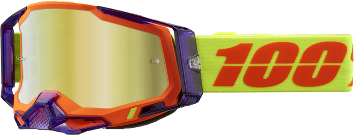 RACECRAFT 2 GOGGLE PANAM MIRROR GOLD LENS 50010-00021 image 1