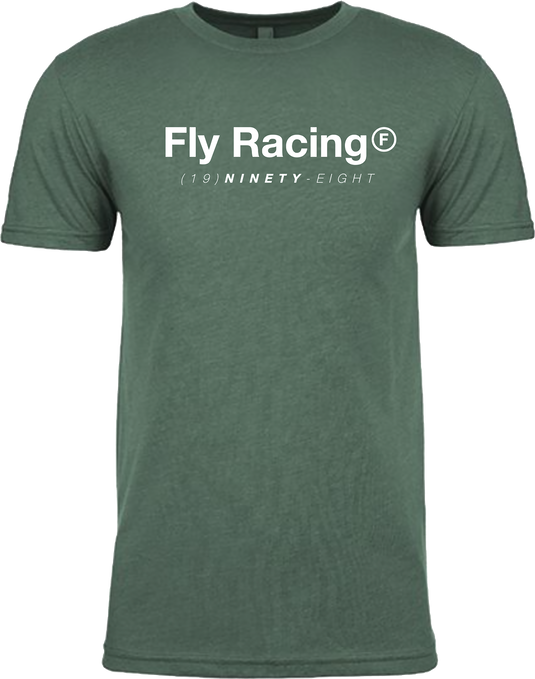 FLY TRADEMARK TEE FOREST GREEN HEATHER LG 354-0315L image 1