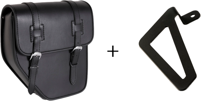 IBIZA SADDLEBAG BLACK LEFT W/BASE +SUPPORT APS016N image 1