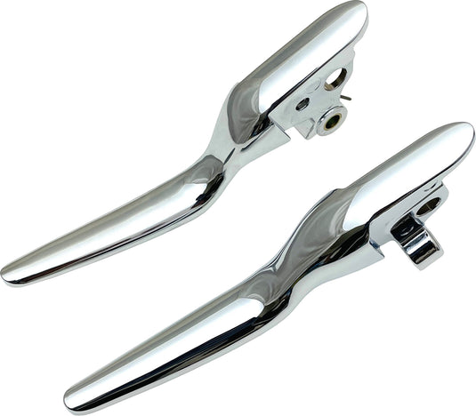 LSR LEVER SET CHROME FLT `21-UP CBL CLUTCH 053842 image 1