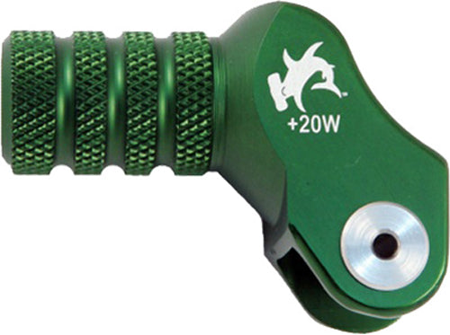 BILLET SHIFT LEVER OFFSET TIP GREEN +20MM 01-0000-10-30 image 1