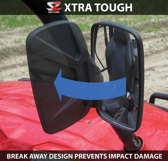 BREAK AWAY SIDE MIRROR UTV - RHINO/MULE/ALL POLARIS 18041 image 1