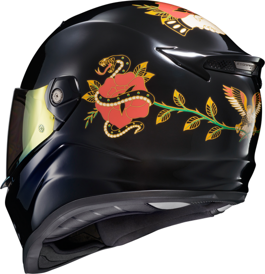 COVERT FX FULL FACE HELMET THE LITAS GLOSS BLACK XL CFX-1006 image 4
