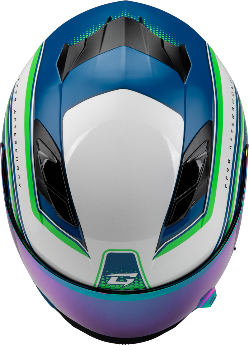Load image into Gallery viewer, FF-98 AFTERSHOCK HELMET WHITE/NEON GREEN MD F1984795-ECE image 3
