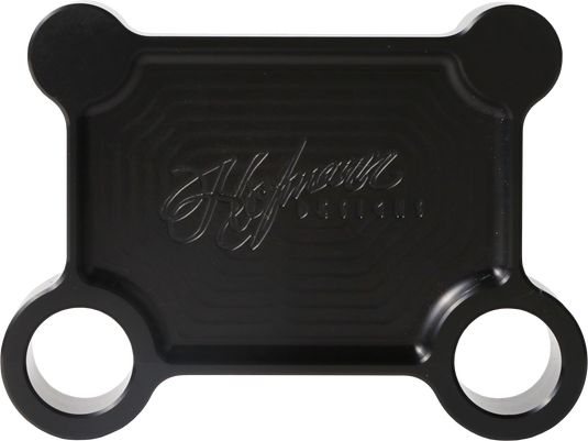 H/D BILLET PULL BACK PLATE BLACK BATWING HDB-1017B image 3