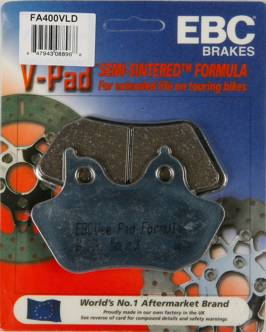BRAKE PADS FA400VLD V-SERIES CHROME FA400VLD image 1