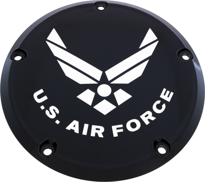 6   M8 SOFTAIL DERBY COVER AIR FORCE BLACK AIRF04-67BG image 1