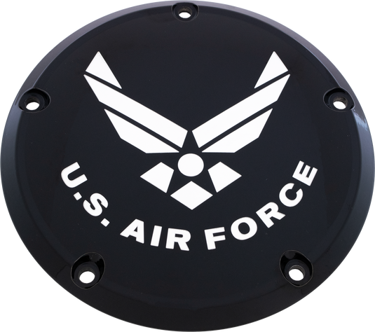 6   M8 SOFTAIL DERBY COVER AIR FORCE BLACK AIRF04-67BG image 1