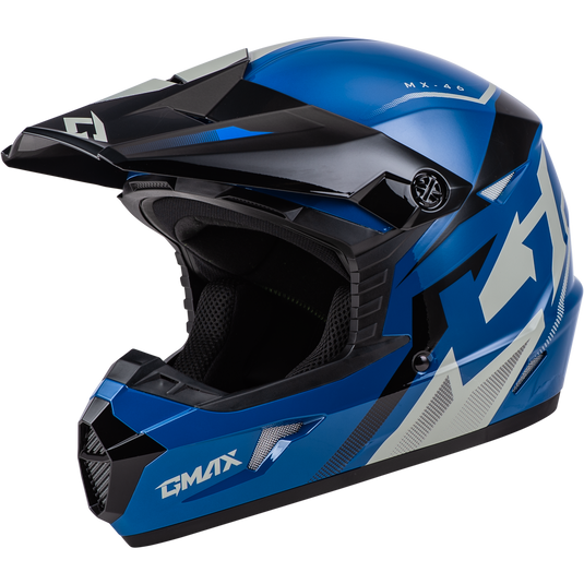 MX-46 COMPOUND HELMET BLUE/BLACK/GREY 2X D3464438 image 1