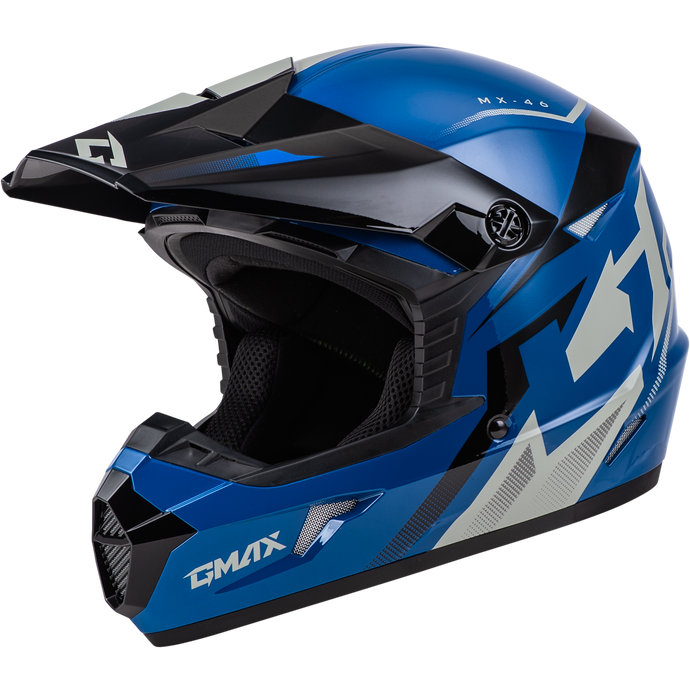 MX-46 COMPOUND HELMET BLUE/BLACK/GREY LG D3464436 image 1