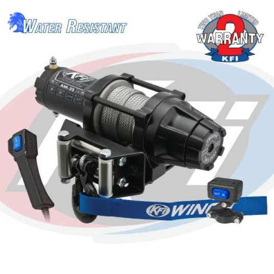 KFI ASSAULT SERIES 3500LB WINCH - METAL CABLE