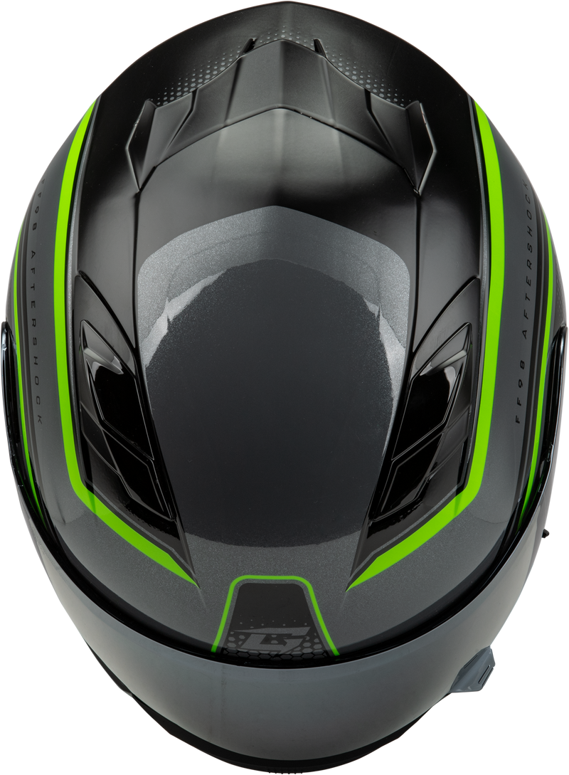 Load image into Gallery viewer, FF-98 AFTERSHOCK HELMET GREY/NEON GREEN MD F1984765-ECE image 3
