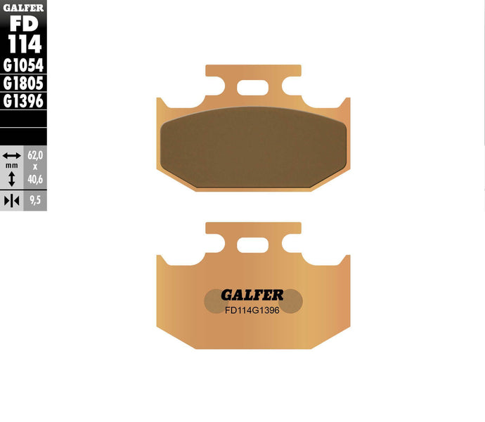 BRAKE PADS SINTERED FD114G1396 FD114G1396 image 1