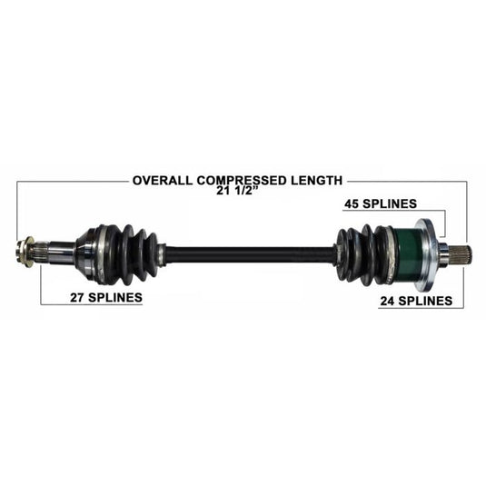TYTANEUM OE REPLACEMENT CV AXLE ARCTIC CAT FRONT LEFT