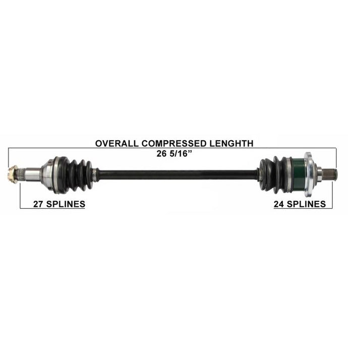 TYTANEUM OE REPLACEMENT CV AXLE ARCTICCAT FRONT LEFT/REAR LEFT