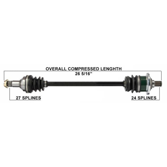 TYTANEUM OE REPLACEMENT CV AXLE ARCTICCAT FRONT LEFT/REAR LEFT