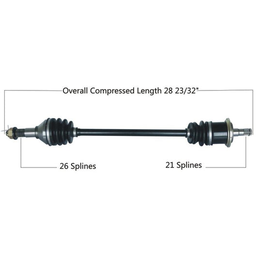 TYTANEUM OE REPLACEMENT CV AXLE CAN-AM FRONT LEFT