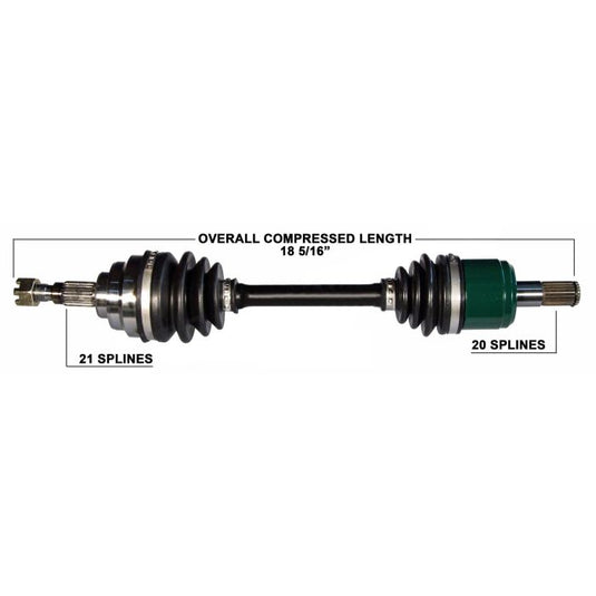 TYTANEUM OE REPLACEMENT CV AXLE HONDA FRONT LEFT