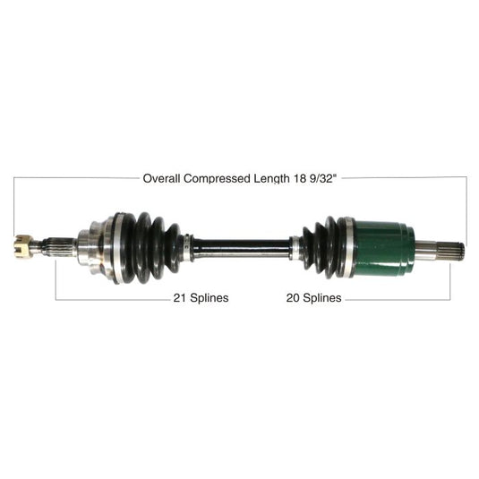 TYTANEUM OE REPLACEMENT CV AXLE HONDA FRONT LEFT