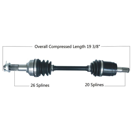 TYTANEUM OE REPLACEMENT CV AXLE HONDA FRONT LEFT