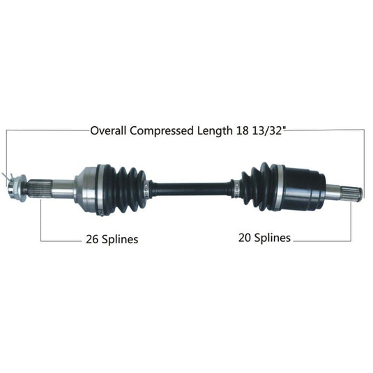 TYTANEUM OE REPLACEMENT CV AXLE HONDA FRONT LEFT