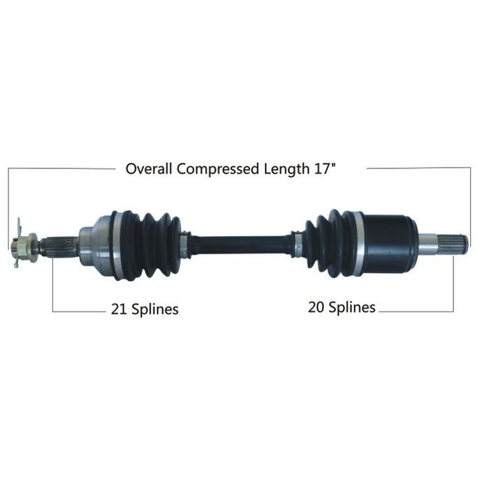 TYTANEUM OE REPLACEMENT CV AXLE HONDA FRONT LEFT