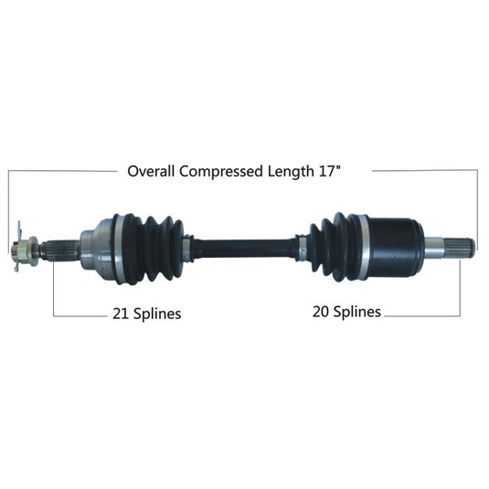 TYTANEUM OE REPLACEMENT CV AXLE HONDA FRONT LEFT
