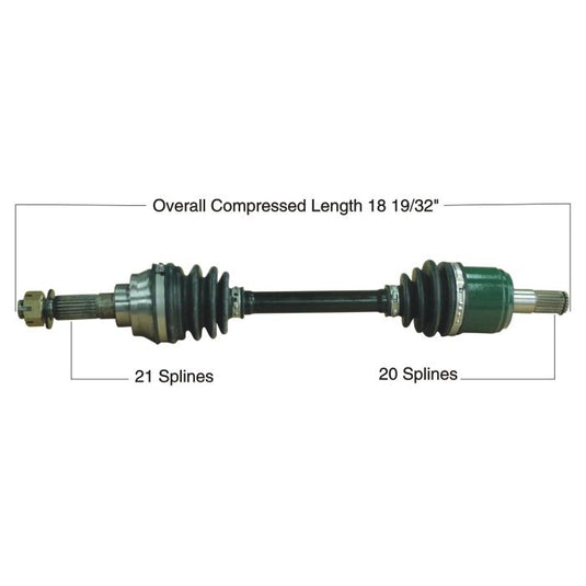TYTANEUM OE REPLACEMENT CV AXLE KAWASAKI FRONT LEFT / RIGHT