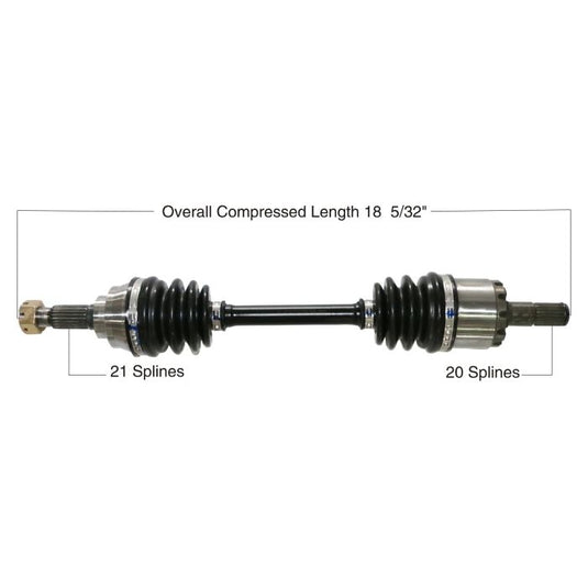TYTANEUM OE REPLACEMENT CV AXLE KAWASAKI FRONT LEFT