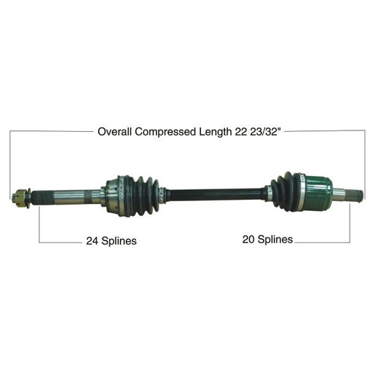 TYTANEUM OE REPLACEMENT CV AXLE KAWASAKI FRONT LEFT / RIGHT