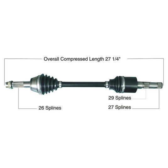 TYTANEUM OE REPLACEMENT CV AXLE POLARIS REAR LEFT