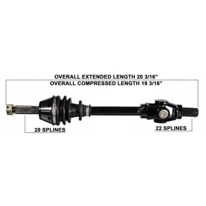 TYTANEUM OE REPLACEMENT CV AXLE POLARIS REAR LEFT / RIGHT